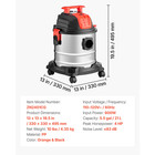 5 8 Gallon Wet Dry Vacuum  4 Peak Hp Shop Vac With Self-cleaning  Dual-filter Sy