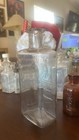 Huge 7 5 Inch Clear Owl Drug Co  Old Medicine Pharmacy Bottle