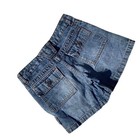 Arizona Jean Co Blue Denim Cargo Shorts Medium Wash Y2k Utility Size 7