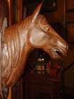A Large 19th Century Cast Iron Horse Head Trade Figure Sign---16044
