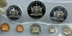 1974 Trinidad And Tobago Islands  10 Proof Set Of 8 Coins 2 Are Silver I116664