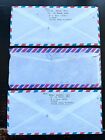 United Arab Emirates 1990 3 Superb Commercial Covers To Usa