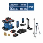 Bosch Grl4000-80chvk Self-leveling Connected Rotary Laser Kit