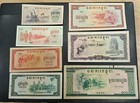 Cambodia 0 1-0 5-1-5-10-50-100 Riels 1975 Khmer Rouge Set  scarce