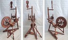Antique Unique Spinning Wheel With Violin Shape Base