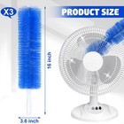 3-pack Fan Cleaning Brush With Bendable Microfiber Dust Cleaning Brush Tool