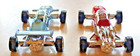Two Piece Set Schuco No  840  ferrari Formel 2  And No 841 Model Cars Vtg