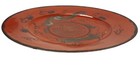 Antique Japanese Red Dragon   9-3 4   Large Plate Hand Painted Signed