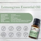 Organic Lemongrass Essential Oil Usda Certified 100  Pure Therapeutic Grade