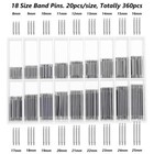 360pcs Watch Band Spring Bars Strap Link Pins Remover Repair Kit Tool Watchmaker