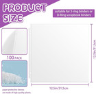 30 Pack 12 X 12 Scrapbook Page Protectors Craft Paper Protective Sleeves