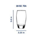 Mainstays Ellendale Drinking Glasses  16 Ounces  Set Of 8