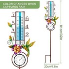  Rain Gauge Large Number  32  Copper Rain Gauges Outdoor  7  Blue-hummingbird