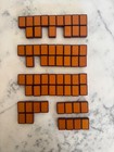 Rare Vintage Burgundy Enrobed Bakelite Catalin Mahjong Mah Jongg Tile  you Pick 