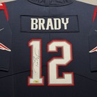 Tom Brady Signed Jersey Framed Patriots Autographed 34   x42    W coa