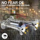 600db Dual Trumpets Super Loud Car Electric Air Horn Truck Boat Train Speaker Us