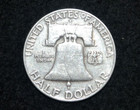 1948 - 1963 Franklin Half Dollar  90  Silver  Random Year   Authentic   Free S h
