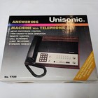 Retro Unisonic Woodgrain 7725 Answering Machine With Telephone - Original Box 