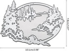 Christmas Forest And Lakes 3d Metal Die Cuts  Cutting Dies For Card Making Clear