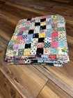 Lot Of 16 Antique Vintage 15   x15    Stitched Quilt Block Squares Complete 3b