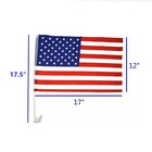 Lot Of 120 Usa Patriotic American Car Window Clip Usa Flags 17  X 12  - Usa Sell