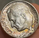 1960 D 10c Roosevelt Silver Dime Rainbow Toning