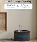 2l Cat Water Fountain     Ultra Quiet Pet Drinking Bowl With Triple Filter     