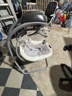 Graco Simple Sway Baby Swing Gray White Vibration Adjustable Swing Speeds