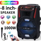 1000w Portable Wireless Bluetooth Speaker Super Bass Stereo Radio Fm Tf Aux Usb