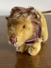 Steiff Leo Lion 4    Mohair Miniature Standing 1950s   60s Vtg Chest Tag   Button  