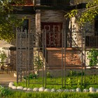 2x Outdoor Metal Wall Decor Garden Trellis Panel For Climbing Plants Roses Vines