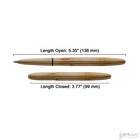 Fisher Bullet Space Pen  400-raw  Antimicrobial Polished Raw Brass
