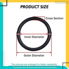 Metric Epdm Rubber O Ring Seals 3mm Cross Section 4mm - 122mm Id