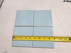 Lot Of 4- Vintage Mid-state 4  X 4  Ceramic Tile Denim Blue