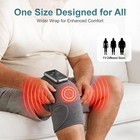 Leercon Knee Massager With Heat Cordless Heated Knee Brace With Vibration