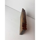 Antique Carved Wood Plinth Block Bullseye Rosette Architectural Salvage Trim