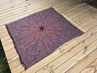 Vintage Antique Hand Woven Kashmir Paisley Shawl 69    X 55   Throw Reversible
