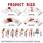 48pcs Halloween Cupcake Toppers Picks Glitter Paper Cake Party Decorations Set