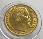 1852a France 20 Francs Gold Napoleon Iii Bare Head Paris Mint Gold Coin
