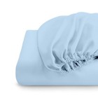 King Fitted Sheet Only Light Blue - 600 Thread Count 100  Egyptian Cotton 