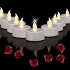 Led Tea Lights Flameless Candles  Battery Operated Bulk 50-pack 50pcs White