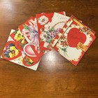 Vtg Valentine Cards Lot Of 21 With 18 Envelopes 7 Patterns Nos 50 s Floral Adult
