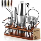 Bartender Kit     23-piece Stainless-steel Cocktail Shaker Set With Silver