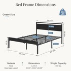 Heavy Duty Metal Bed Frame W  Headboard footboard twin Full Queen King Bed Frame