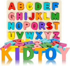 Wooden Alphabet Puzzle For Toddlers - Educational Abc Learning Toy