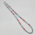 Hubei Turquoise Coral Navajo Pearl Necklace Sterling Southwest Squash Pawn 20 5 