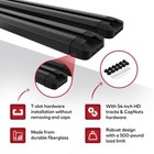 Yakima Hd Track 54  Car Roof Top Rack Mounting System W capnuts  Black open Box 
