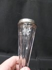 Antique Ford Model A Or T Light Amethyst Etched Glass Bud Flower Vase