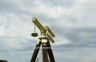 Antique Brass Mini Double Barrel 10   Telescope Wooden Tripod New Handmade Style