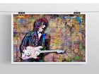 Jeff Beck Tribune 12x18inch Poster  Jeff Beck Pop Art Print Free Shipping Us